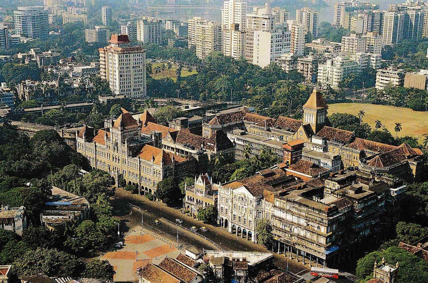 Cluster of 19th Century Victorian Buildings © Book: Above Bombay, Jehangir Sorabjee