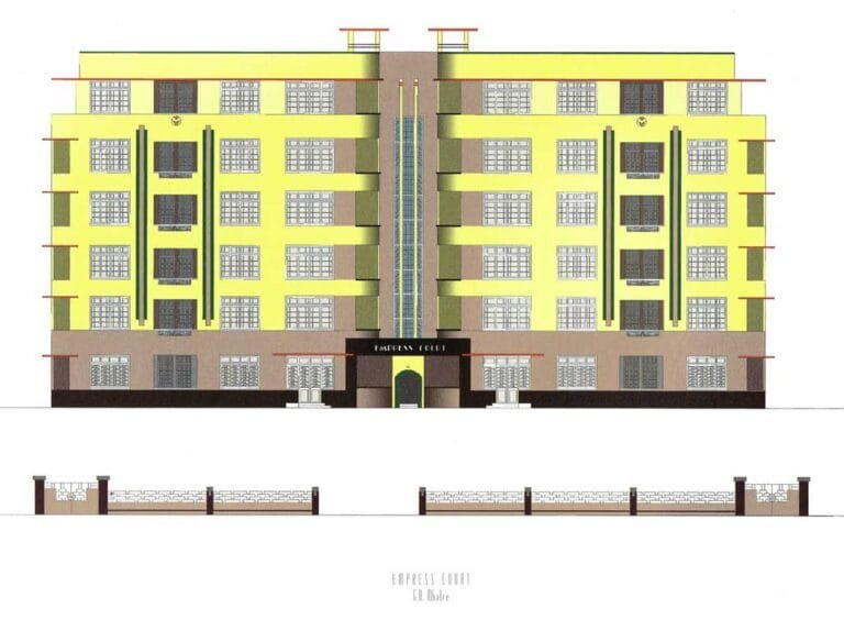 Empress Court, Source: Deco on the Oval – A Portfolio of facades and Details, Sir J.J. College of Architecture (2015)